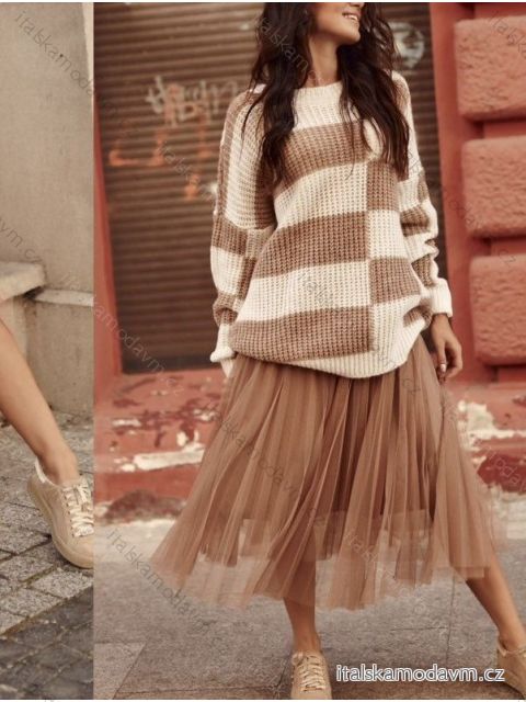 Sukňa dlhá tylová dámska (S/M ONE SIZE) TALIANSKA MÓDA IMWAA22504/DU
