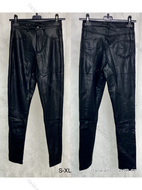 Nohavice koženkové dlhé dámske (S/M ONE SIZE) TALIANSKA MÓDA IMPLP2330030090