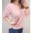 Tunika blúzka krížená krátky rukáv dámska (M/L ONE SIZE) TALIANSKA MÓDA IMD22038/DU