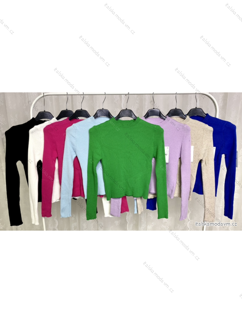 Svetr dlouhý rukáv dámský (S/M ONE SIZE) ITALSKÁ MÓDA IMPLP2322772075