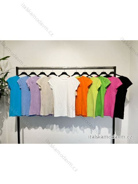 Tričko krátky rukáv dámske (S/M ONE SIZE) TALIANSKA MÓDA IMPLM2380299