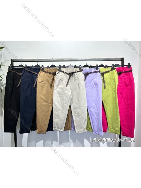Nohavice s opaskom dlhé dámske (S/M ONE SIZE) TALIANSKA MÓDA IMPLM23822236