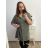 Košeľa dlhý rukáv dámska nadrozmer (XL/2XL/3XL ONE SIZE) TALIANSKA MóDA IM423105/DU XL/2XL zelená