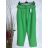 Nohavice dlhé s opaskom dámske (S-XL) TALIANSKA MÓDA IMPGM237884-04 tyrkysová S