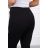 Nohavice bavlnené dlhé dámske s ozdobnými pruhy  (SXL,2XL,3XL) TALIANSKÁ MÓDA KSI-4907-2/D/P8