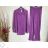Souprava kalhoty dlouhé a košile dlouhý rukáv dámská (S-XL) ITALSKÁ MÓDA IMPGM2322496-05 béžová S