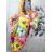 Šaty dlhý rukáv dámske kvetinové (S/M ONE SIZE) TALIANSKA MÓDA IMD23163