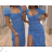 Šaty dlhé krátky rukáv dámske (S/M ONE SIZE) TALIANSKA MÓDA IMPGM239124