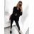 Súprava elegantné nohavice a sako dámska (S/M ONE SIZE) TALIANSKA MÓDA IMPGM2311407/DU