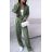 Souprava/komplet elegantní kalhoty dlouhé a sako dlouhý rukáv dámská (S/M ONE SIZE) ITALSKÁ MÓDA IMD23204