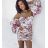 Šaty carmen dlhý rukáv dámske (S/M/L ONE SIZE) TALIANSKA MÓDA IMWGB23303