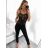 Body na ramínka dámský (S/M ONE SIZE) ITALSKÁ MÓDA IMPGM239018/DU S/M Černá
