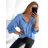 Košile saténová dlouhý rukáv dámské (S/M/L ONE SIZE) ITALSKá MóDA IM322560/DR M/L červená