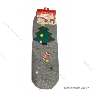 Ponožky teplé zdravotné vánoční veselé dámske (35-42) PESAIL PES20SD10
