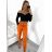 Nohavice dlhé strečové dámske (S/M ONE SIZE) TALIANSKA MóDA IM523002/DU S/M oranžová