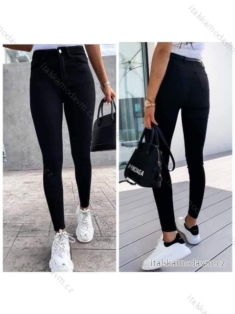 Rifle jeans dlhé dámske nadrozmer (29-38) RE-DRESS RED23MS2760-13/DR čierna 30