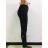 Legíny teplé dlhé dámske (L-2XL) ELEVEK ELE229930-13 čierna XL