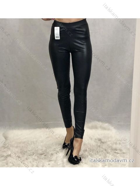 Leginy dlouhé KOŽENKOVÉ DÁMSKÉ (L/XL) ITALSKá MóDA IM919X2024/DR L/XL Černá
