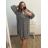 Šaty s 3/4 rukávem dámske (2XL/3XL/4XL/5XL ONE SIZE) TALIANSKA MÓDA IMD23MARIA-3/DU