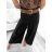 Kalhoty dlouhé s páskem dámské (S/M ONE SIZE) ITALSKÁ MÓDA IMPGM232378/DU S/M biela