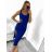 Šaty elegantní bez rukávu dámské (S/M ONE SIZE) ITALSKÁ MÓDA IMPLP2352330070/DU Černá S/M