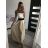 Sukňa dlhá satenová dámska (S/M ONE SIZE) TALIANSKA MÓDA IMM23HG2507/DU zelená