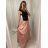 Sukňa dlhá satenová dámska (S/M ONE SIZE) TALIANSKA MÓDA IMM23HG2507/DU zelená