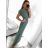 Šaty dlouhé elegantní icecool bez rukávu dámské (M/L, XL/XXL) AINUOSI  ITALSKÁ MODA IMB237793/DU XL/2XL zelená