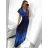 Šaty dlouhé elegantní icecool krátký rukáv dámské (M/L, XL/XXL) AINUOSI  ITALSKÁ MODA IMB239970/DU M/L červená