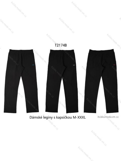 Legíny dlouhé s kapsičkou dámské (M-3XL) WOLF T2174B Černá XL