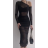 Šaty elegantní dlouhý rukáv dámské (S/M ONE SIZE) ITALSKÁ MÓDA IMPMG234624-pz3