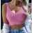 Top croptop na ramínka dámský (S/M ONE SIZE) ITALSKÁ MÓDA IMPGM238729