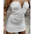 Šaty letní elegantní carmen bez rukávu dámské (S/M ONE SIZE) ITALSKÁ MÓDA IMPBB23A11824