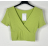 Top croptop krátký rukáv dámský (S/M ONE SIZE) ITALSKÁ MÓDA IMPBB23W2234