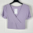 Top croptop krátký rukáv dámský (S/M ONE SIZE) ITALSKÁ MÓDA IMPBB23W2234