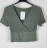 Top croptop krátký rukáv dámský (S/M ONE SIZE) ITALSKÁ MÓDA IMPBB23W2234