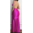 Šaty dlhé elegantné spoločenské na ramienka dámske (S/M ONE SIZE) TALIANSKA MÓDA IMPLP2322930135