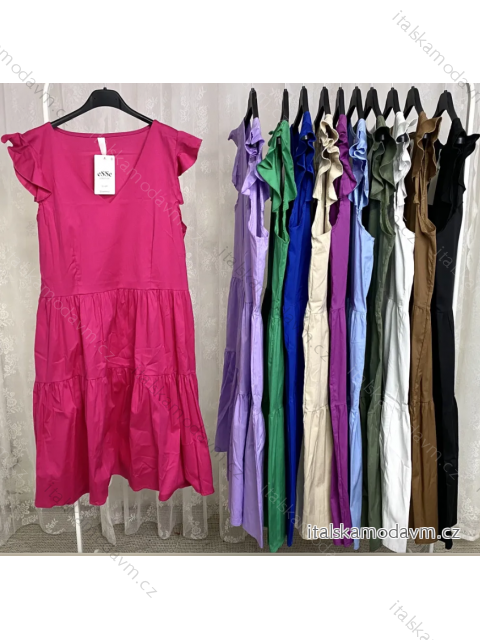 Šaty letní bez rukávu dámské (S/M ONE SIZE) ITALSKÁ MÓDA IMPLP2327120080