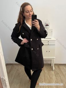 Kabát dlhý rukáv dámska nadrozmer (XL/2XL/3XL ONE SIZE) TALIANSKA MÓDA IM423RIO/DU