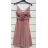 Šaty elegantné spoločenské letné na ramienka dámske (S/M ONE SIZE) TALIANSKA MÓDA IMPSH2380557