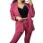 Souprava elegantní sako a kalhoty dámská (S/M ONE SIZE) ITALSKÁ MÓDA IMWB23027/DU S/M Černá