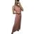 Šaty dlouhé společenské na ramínka dámské (S/M ONE SIZE) ITALSKÁ MÓDA IMM235602/DU S/M svetlo ružová