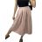 Sukně středně dlouhá dámská (S/M ONE SIZE) ITALSKÁ MÓDA IMM23HG4911/DU S/M béžová