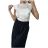 Body elegantní krajkové bez rukávů dámské (S/M ONE SIZE) ITALSKÁ MÓDA IMM23ZO2652/DU S/M Černá