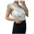 Body elegantní krajkové bez rukávů dámské (S/M ONE SIZE) ITALSKÁ MÓDA IMM23ZO2652/DU S/M Černá