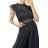 Body elegantní krajkové bez rukávů dámské (S/M ONE SIZE) ITALSKÁ MÓDA IMM23ZO2652/DU S/M Černá