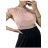 Body elegantní krajkové bez rukávů dámské (S/M ONE SIZE) ITALSKÁ MÓDA IMM23ZO2652/DU S/M Černá