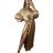Šaty elegantné saténové dlhý rukáv dámske (S / M.ONE SIZE) TALIANSKÁ MÓDA IMM22HG3893