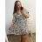 Šaty krátký rukáv dámské nadrozměr (XL/2XL/3XL ONE SIZE) ITALSKÁ MÓDA IM423ELA