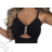 Top croptop na ramínka dámský (S/M ONE SIZE) ITALSKÁ MÓDA IMPMD2327032
